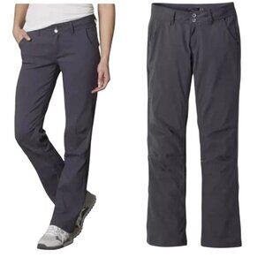 PrAna Halle II Pants Women's 6/RG  Snap Roll Up Quick Dry Nylon